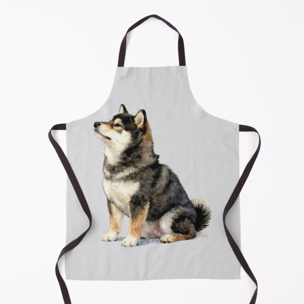 Item preview, Watercolor Black and Tan Shiba Inu Dog designed and sold by WildArtIT.