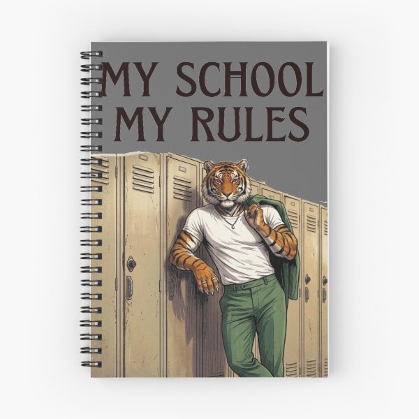 Item preview, My School, My Rules – Tiger Back to School T-Shirt designed and sold by Animal Cosmic Society.