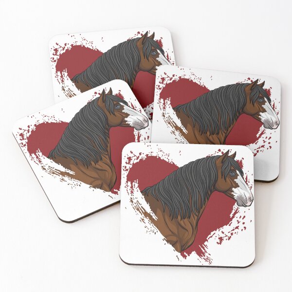 Item preview, The head of Abaco's horse and a red heart designed and sold by Cheval-de-coeur.