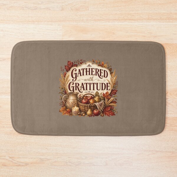 Item preview, Gathered With Gratitude – Autumn Harvest Family Design designed and sold by astersgraphics.