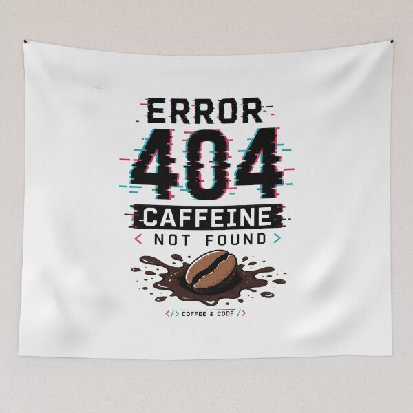 Item preview, Error 404 Cafeína no encontrada Programador Café designed and sold by FABIOLA1970.