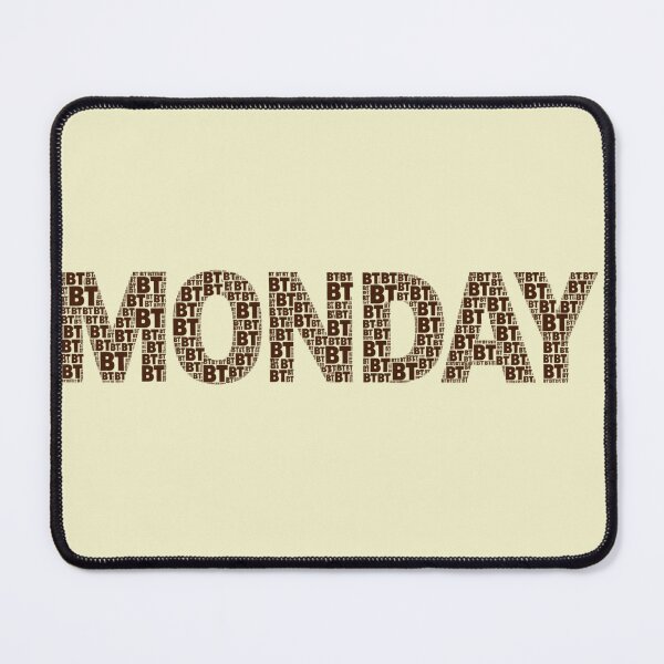 Item preview, Monday BT Typography Art - Days of the Week Micro Pattern designed and sold by zhivago1980.