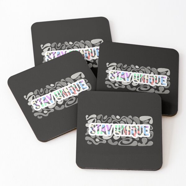 Item preview, Stay Unique - abstract tyography designed and sold by noob publishing.