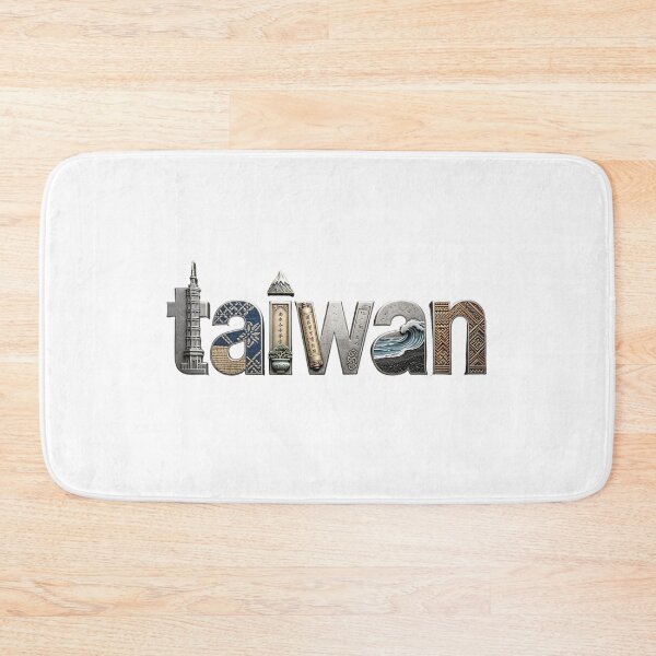 Item preview, Taiwan Travel Typography – Traditional Culture & Island Heritage designed and sold by VladisWorld.