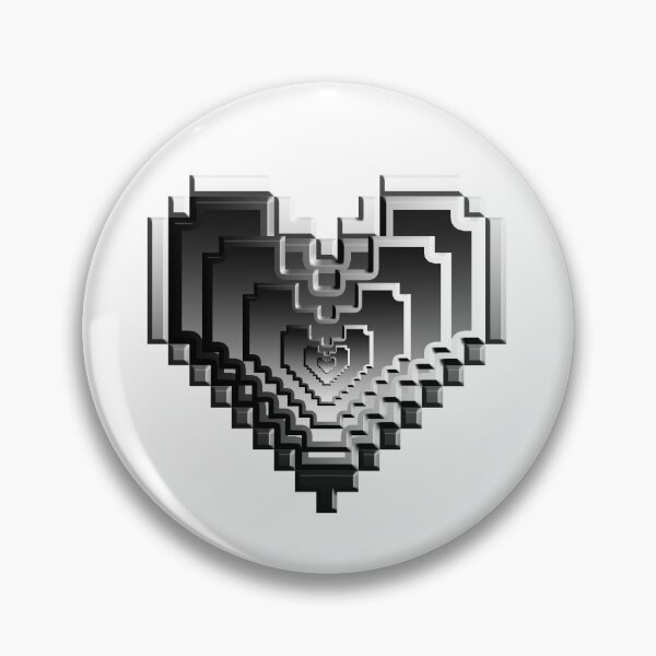 Item preview, 3d Heart - Pixel Art  designed and sold by benhurpontes.