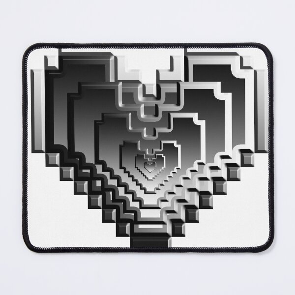 Item preview, 3d Heart - Pixel Art  designed and sold by benhurpontes.