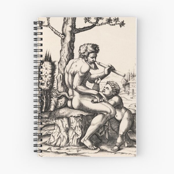 Item preview, Satyr Teaching Youth the Flute designed and sold by artofuniverse.