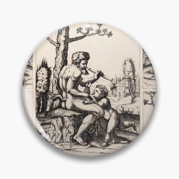 Item preview, Satyr Teaching Youth the Flute designed and sold by artofuniverse.