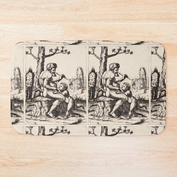 Item preview, Satyr Teaching Youth the Flute designed and sold by artofuniverse.