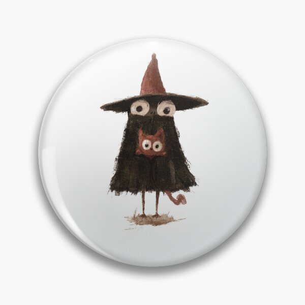 Item preview, Witch Creature with Peeking Cat designed and sold by FestosGouache.