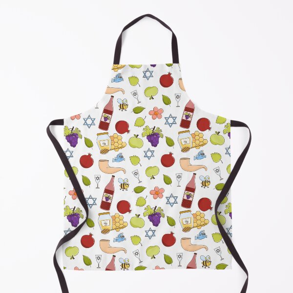 Item preview, Cute Rosh Hashanah Seamless Pattern - Jewish New Year Doodle designed and sold by AnnaDesertArt.