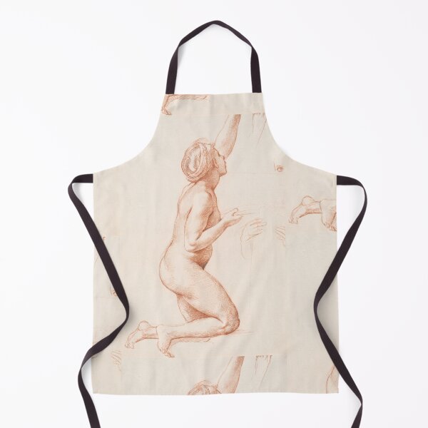 Item preview, Kneeling Nude Figure Sanguine Study designed and sold by artofuniverse.