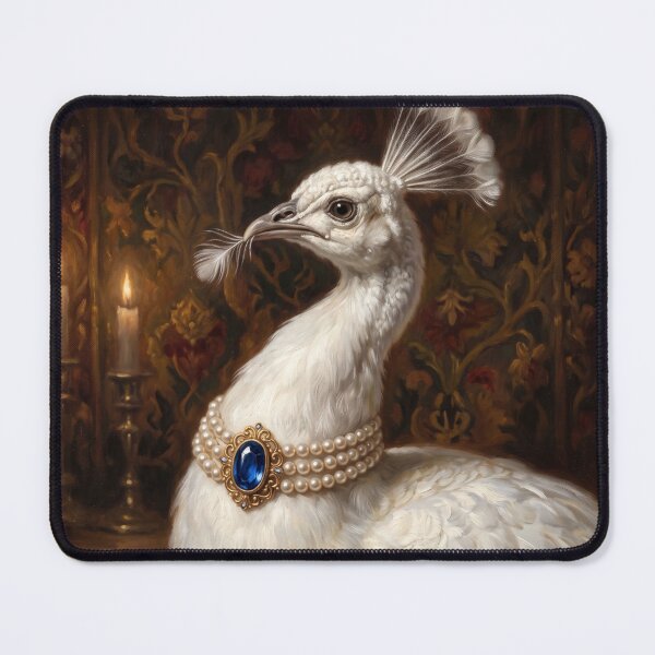 Item preview, Royal White Peacock Sapphire Necklace designed and sold by The Real Beast Art.