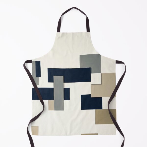 Item preview, Indigo Blocks – Architectural Geometric Abstract Art Print designed and sold by Zaramodo.