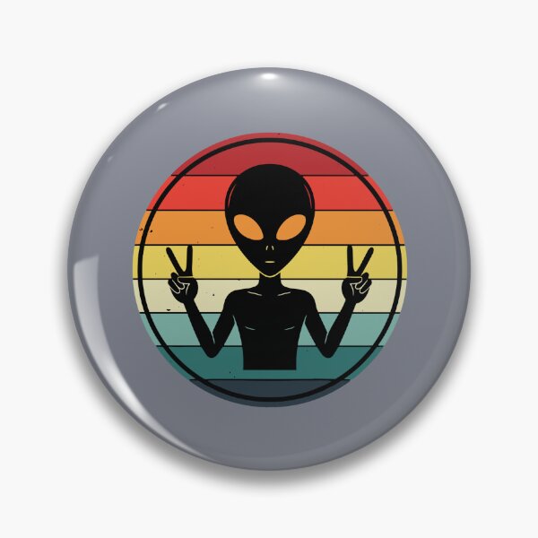 Item preview, Alien Peace Sign Retro Vintage Extraterrestrial Lover designed and sold by SofiBlair.