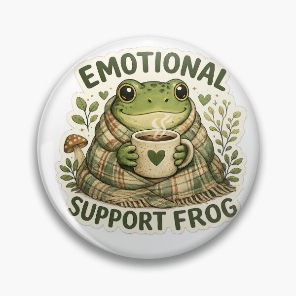 Item preview, Emotional Support Frog designed and sold by DETOURFROMCRAZY.