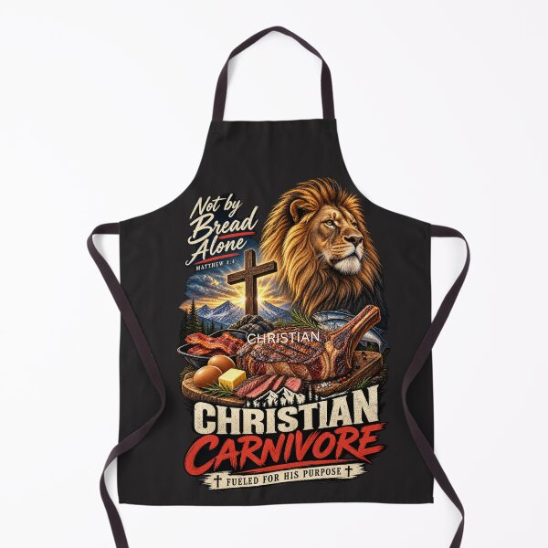 Item preview, LION CHRISTIAN CARNIVORE NOT BY BREAD ALONE designed and sold by CarnivoreGifts.
