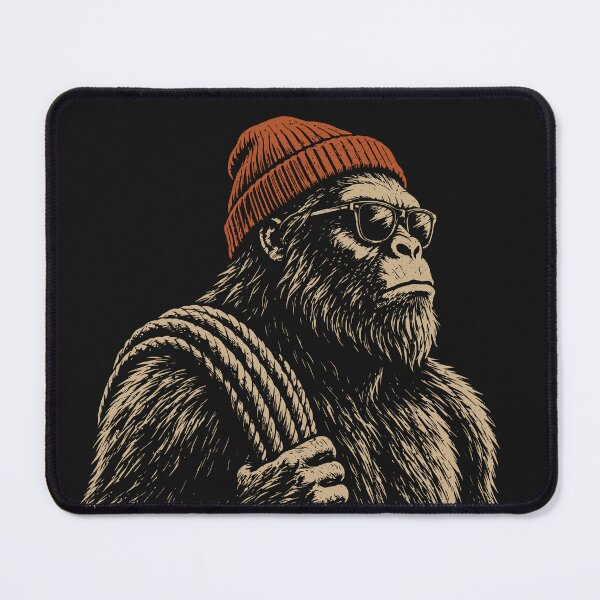 Item preview, Bigfoot Beanie Mountain Climber Vintage Outdoorsy designed and sold by Y-Vibes.