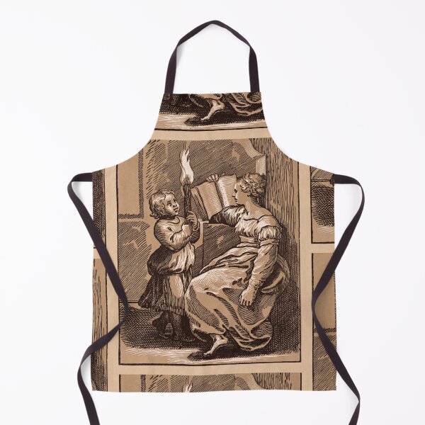 Item preview, Woman Reading by Torchlight With Child designed and sold by artofuniverse.