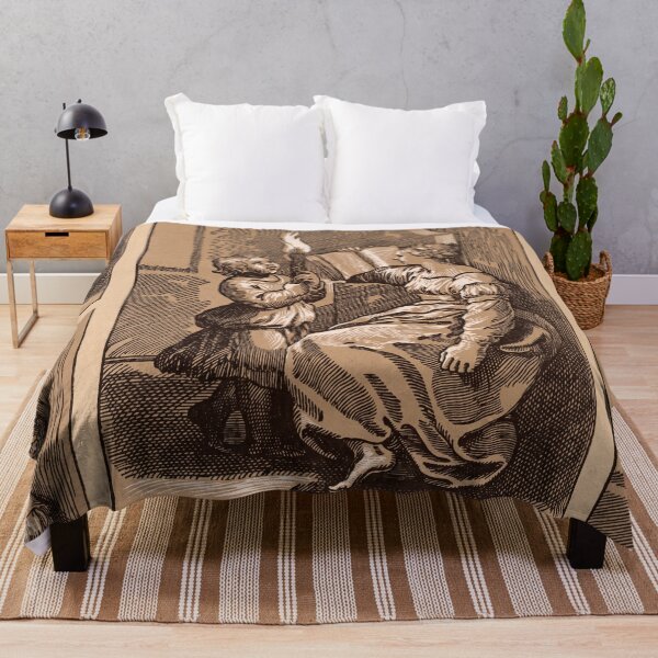 Item preview, Woman Reading by Torchlight With Child designed and sold by artofuniverse.