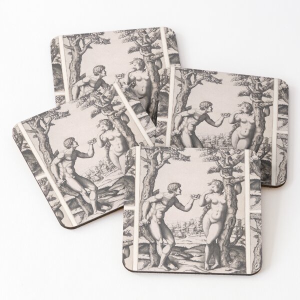 Item preview, Adam and Eve Temptation in Eden designed and sold by artofuniverse.