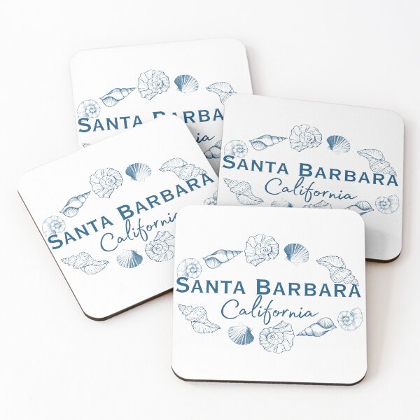 Item preview, Santa Barbara California Seashell Wreath | Elegant Coastal Souvenir Design designed and sold by DonnaRaine.