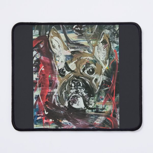 Item preview, Grimly - Neo-Expressionist Acrylic Portrait on Canvas designed and sold by CinziaBStudio.