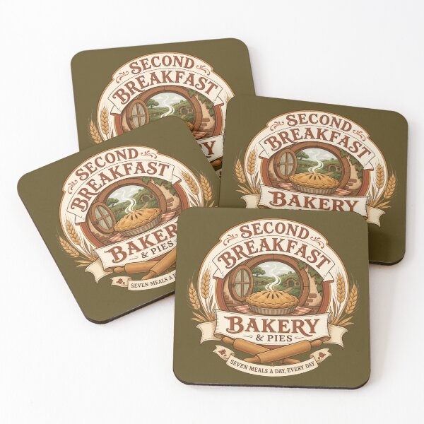 Item preview, Second Breakfast Bakery and Pies - Halfling DND RPG Meme designed and sold by Dice_Goblin_Studio.