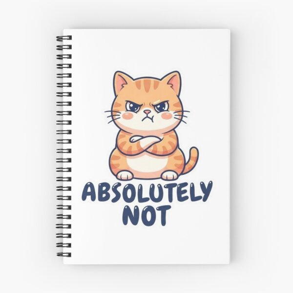 Item preview, Grumpy Cat Absolutely Not - Funny Sarcastic Orange Tabby Cat Lover Gift designed and sold by PrintforDesign.