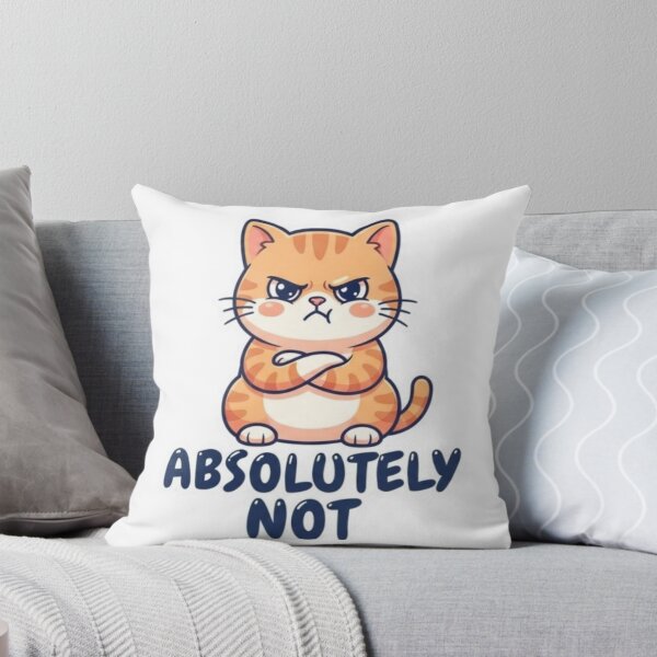 Item preview, Grumpy Cat Absolutely Not - Funny Sarcastic Orange Tabby Cat Lover Gift designed and sold by PrintforDesign.