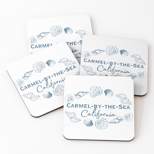 Item preview, Carmel-by-the-Sea California Seashell Wreath | Charming Coastal Village Souvenir designed and sold by DonnaRaine.