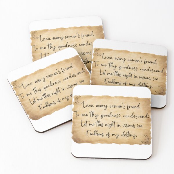 Item preview, Luna Spell Parchment - Every Woman's Friend Moon Goddess Vintage Witchy Quote designed and sold by Neurospicy Trolls.