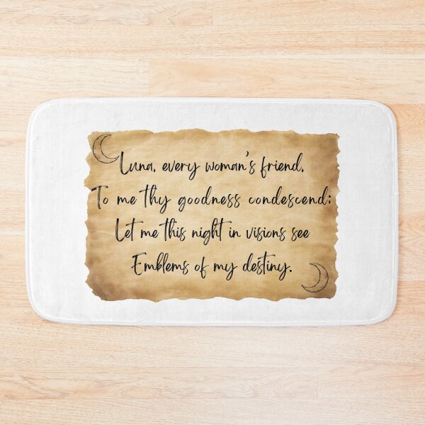 Item preview, Luna Spell Parchment - Every Woman's Friend Moon Goddess Vintage Witchy Quote designed and sold by Neurospicy Trolls.