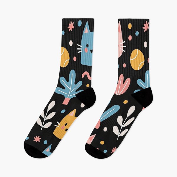 Item preview, Whimsical Cats & Colorful Botanical Garden designed and sold by PURPOSE RISE CO..