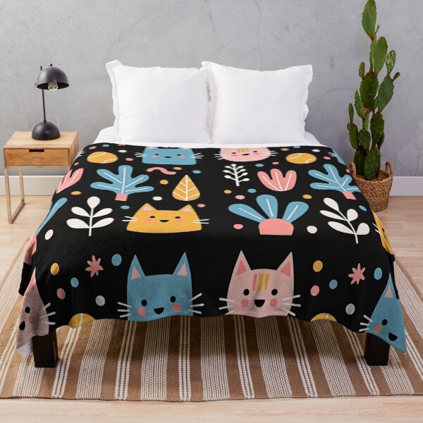 Item preview, Whimsical Cats & Colorful Botanical Garden designed and sold by PURPOSE RISE CO..