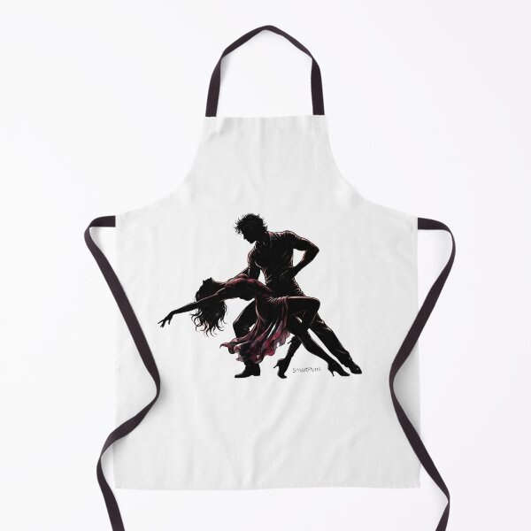 Item preview, Bachata Passion Silhouette – Elegant Ribbon Banner Dance Couple, Black and Red Velvet Ballroom Dancers Apparel Graphic Sticker designed and sold by SmartPuns.