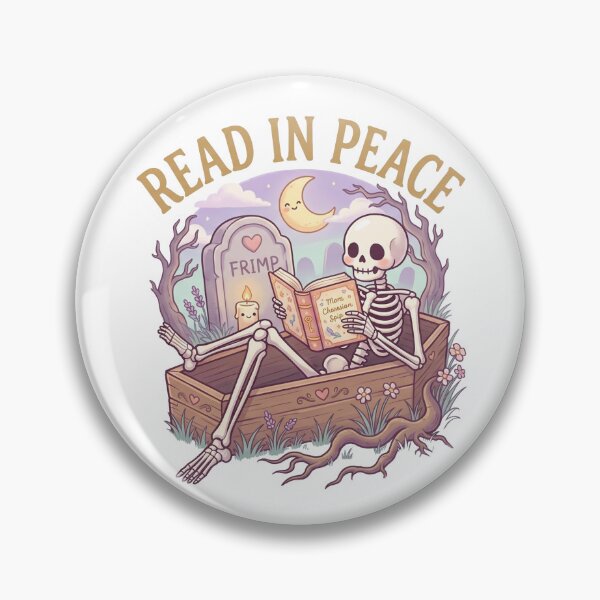 Item preview, Read In Peace - Cute Skeleton Reading  designed and sold by LunnaAtica.