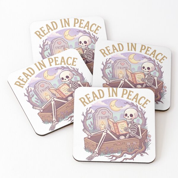 Item preview, Read In Peace - Cute Skeleton Reading  designed and sold by LunnaAtica.