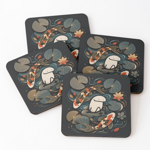 Item preview, Flerk Meme Sitting in Koi Fish Pond designed and sold by Soffar-So-good.