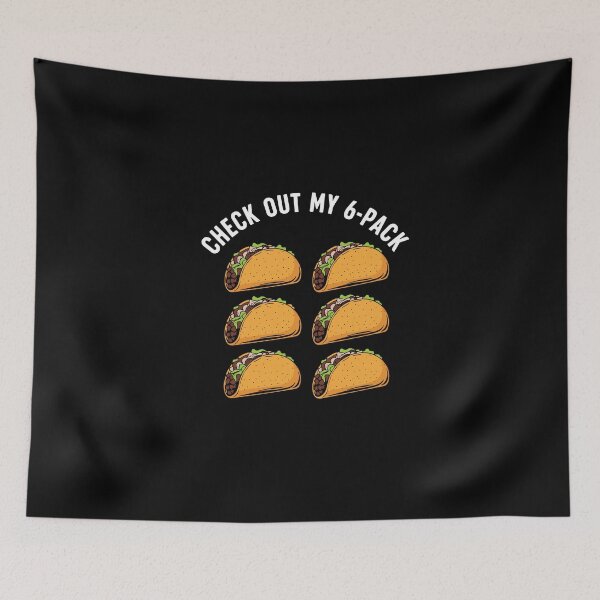 Item preview, Check Out My 6-Pack Funny Taco Pun Foodie Humor designed and sold by PopStars1993.