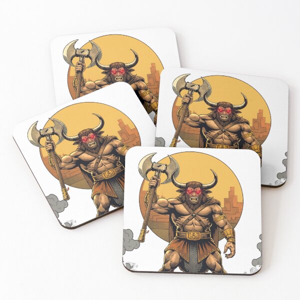 Item preview, Vintage comic Minotaur high contrast art designed and sold by MemoryZoneOfficial.