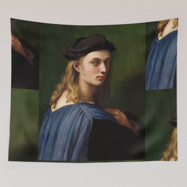 Item preview, Young Man in Black Beret Portrait designed and sold by artofuniverse.