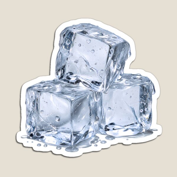 Item preview,  Cool clear ice cubes group 3D digital illustration for summer vibes designed and sold by aleano2026.