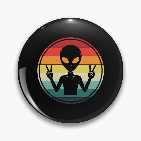 Item preview, Alien Peace Sign Retro Vintage Extraterrestrial Lover designed and sold by PopStars1993.
