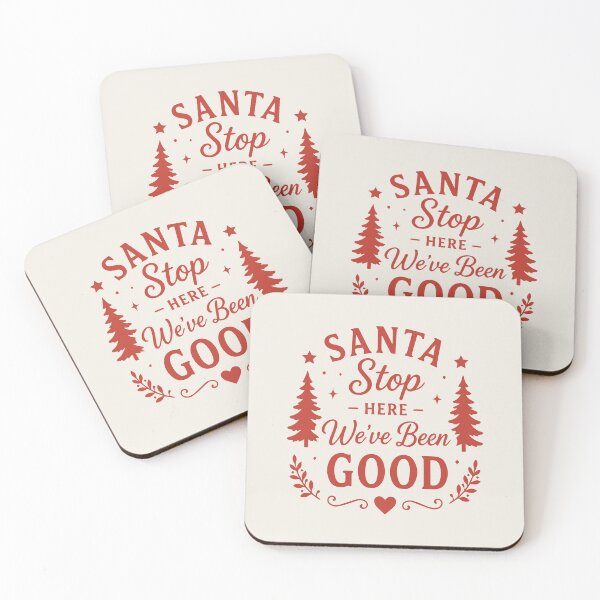 Item preview, Santa Stop Here We've Been Good – Festive Holiday Art designed and sold by Tklezardesigns.
