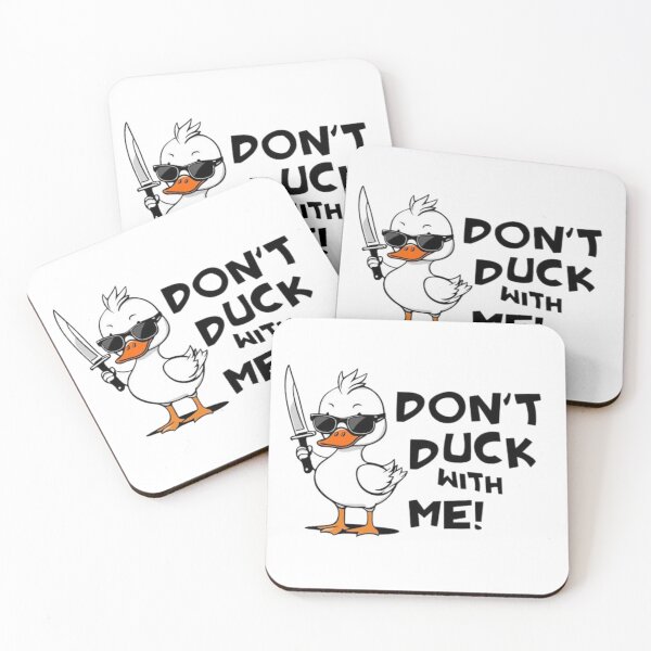 Item preview, Don't Duck With Me Funny Angry Duck Design designed and sold by wecrea.