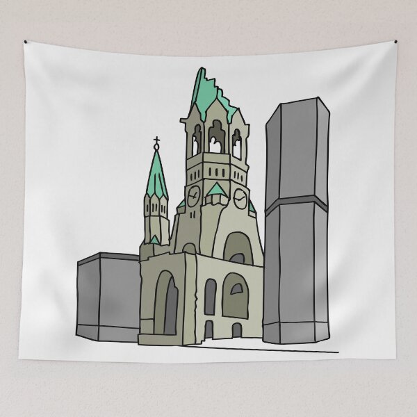 Item preview, Memorial Church in Berlin designed and sold by Berlin-T-Shirt.