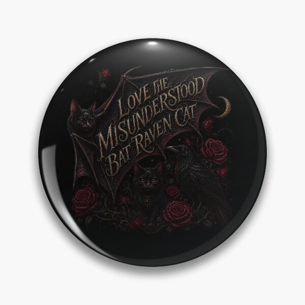 Item preview, Love The Misunderstood Bat Raven Cat, Dark Fantasy Art, Gothic Aesthetic, Witchcore, Black Cat Lovers, Vampire Vibes, designed and sold by Crystal-Tree.