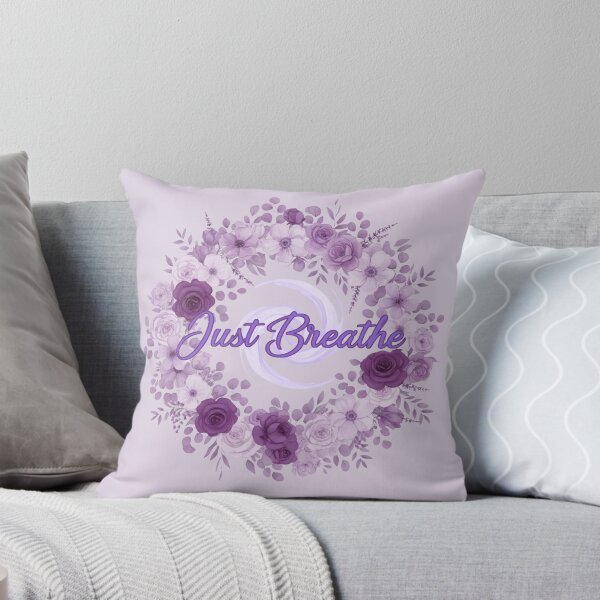Item preview, Just Breathe (V.6) - Watercolor Floral Wreath Relaxation Meditation Wellness Design designed and sold by D-Islamic.