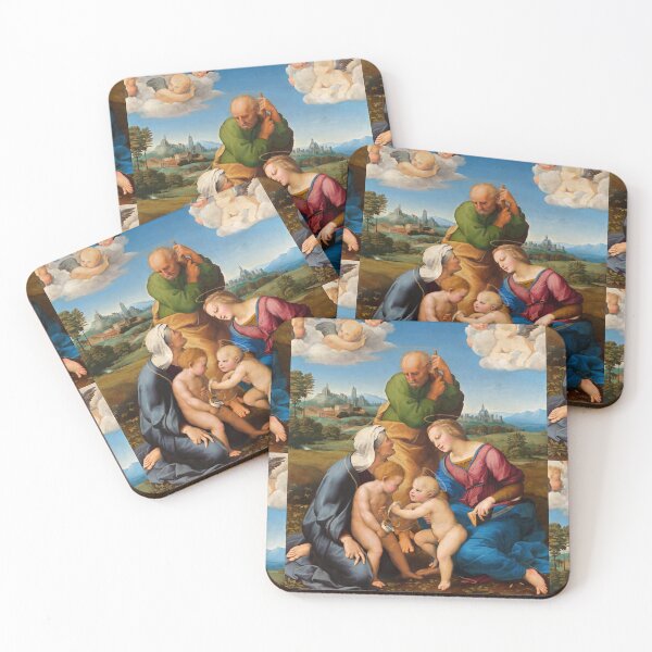 Item preview, Holy Family with Angels and Cherubs designed and sold by artofuniverse.